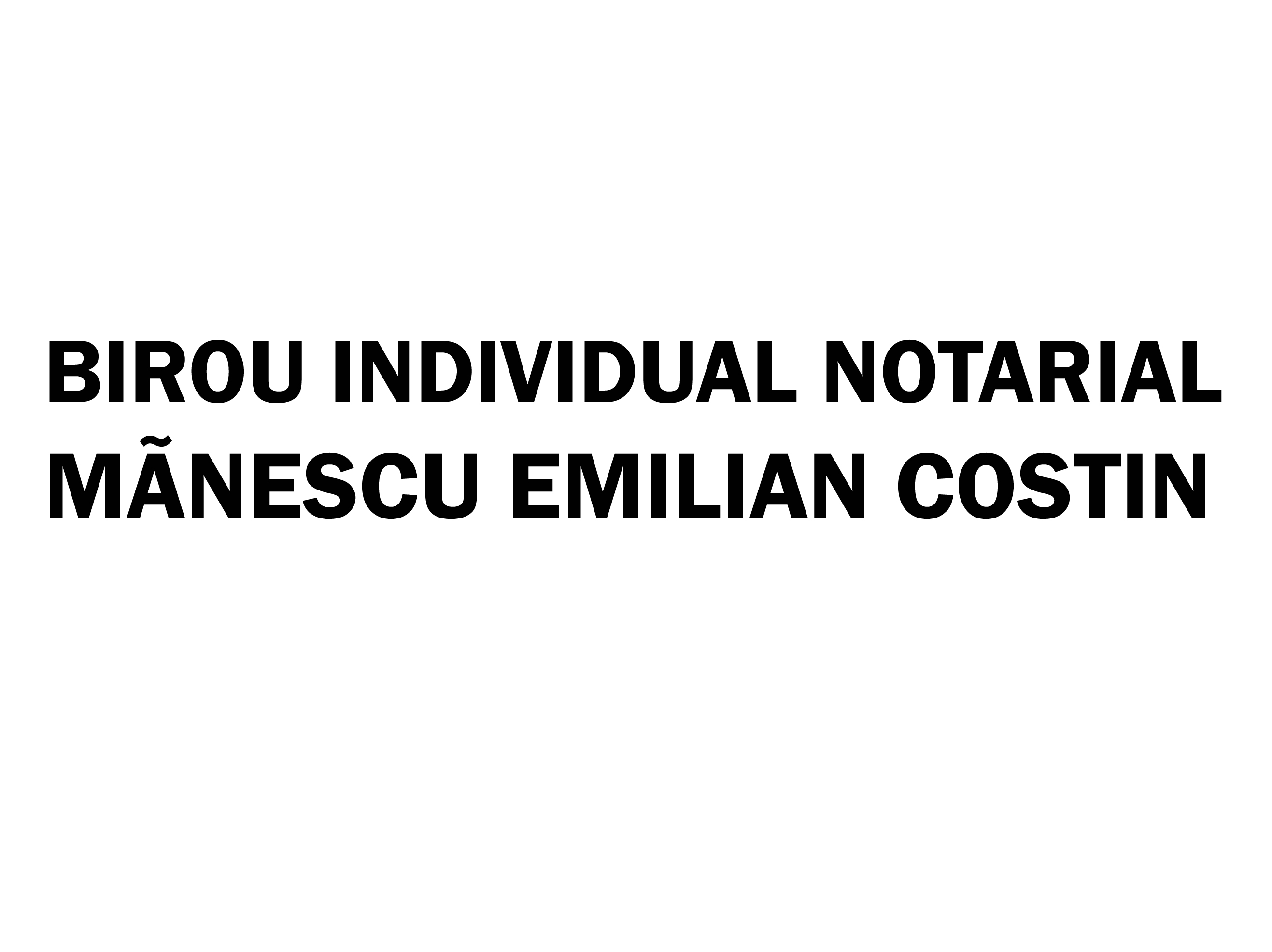 BIROU INDIVIDUAL NOTARIAL MĂNESCU EMILIAN COSTIN logo